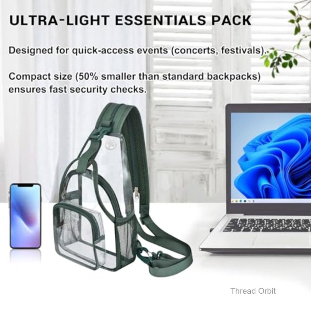 Clear Mini Backpack Convertible Sling Stadium App… - image 5